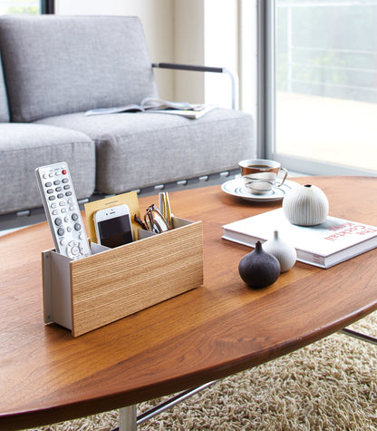 Desk Organizer - Steel + Wood