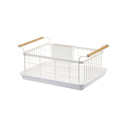 Dish Rack - Steel + Wood