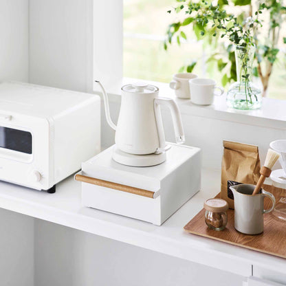 Countertop Rack with Drawer - Steel + Wood