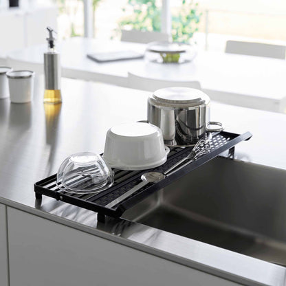 Slim Over-the-Sink Dish Drying Rack - Steel