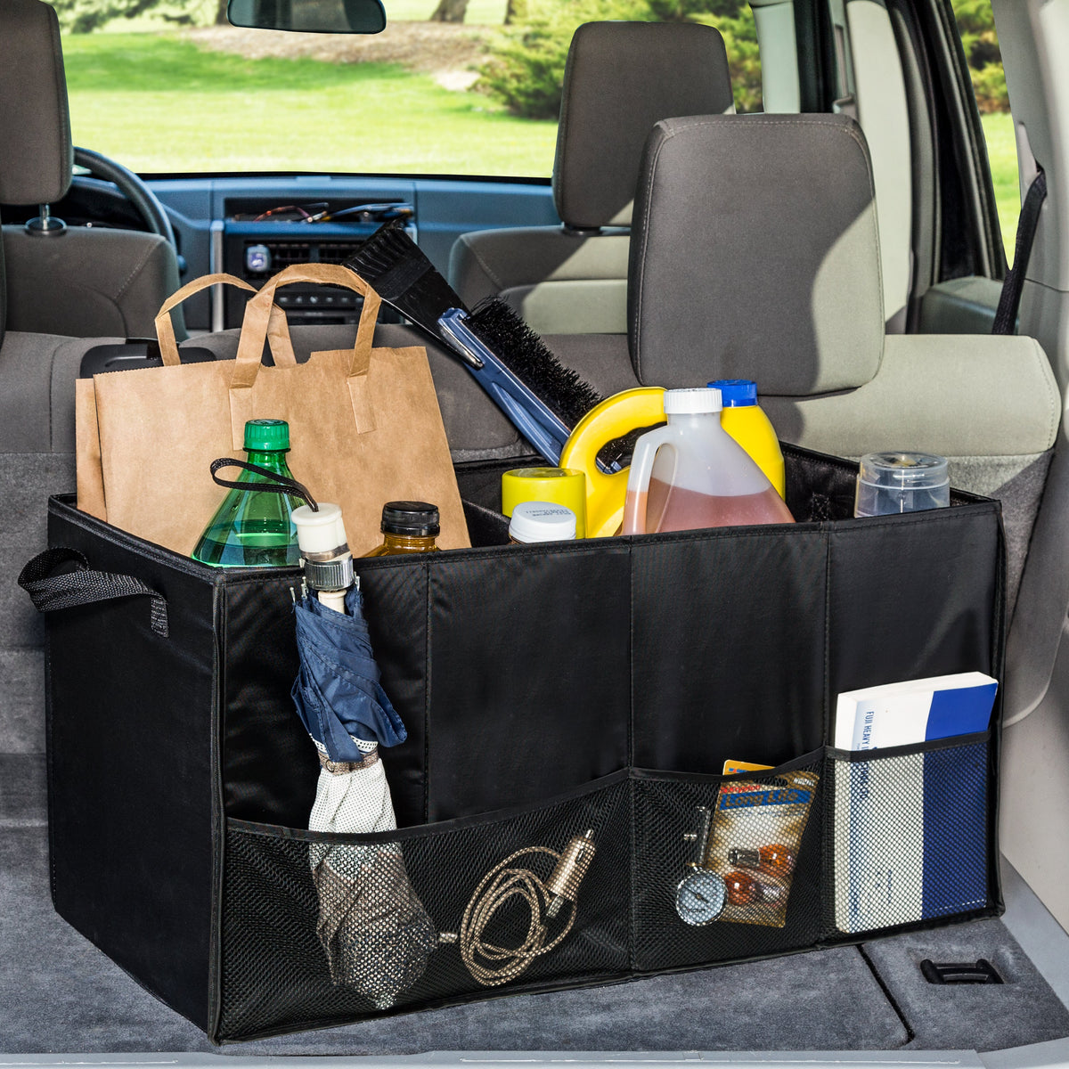 Black Large Folding Trunk Organizer