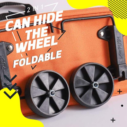 🛒2-in-1 Foldable Shopping Cart✨Portable Lightweight Grocery Trolley