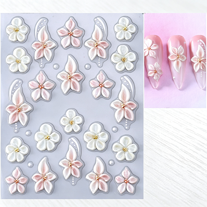 📢📢Buy 1 Get 1 Free !! ⏰5D Floral Nail Stickers
