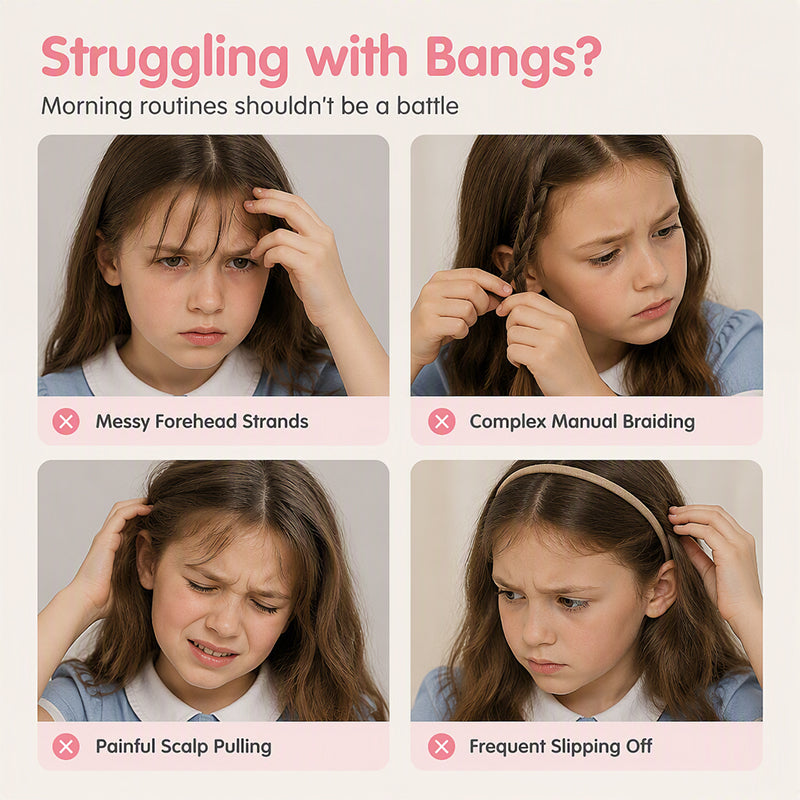 🎀No More Morning Battles Over Hair!-Cartoon Headband with Built-In Braid Clips for Girls | 13 Adorable Designs ✨