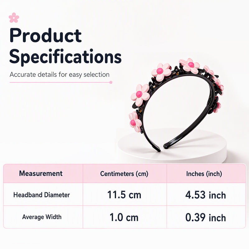 🎀No More Morning Battles Over Hair!-Cartoon Headband with Built-In Braid Clips for Girls | 13 Adorable Designs ✨