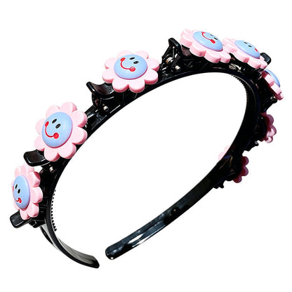 🎀No More Morning Battles Over Hair!-Cartoon Headband with Built-In Braid Clips for Girls | 13 Adorable Designs ✨