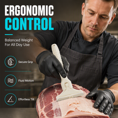 🔥 70% OFF TODAY🥩Stainless Steel Meat Scraper – Easy Fat & Fascia Removal Tool for Beef & Pork 🔪✨