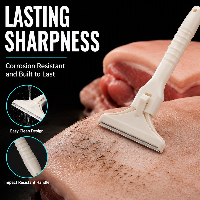 🔥 70% OFF TODAY🥩Stainless Steel Meat Scraper – Easy Fat & Fascia Removal Tool for Beef & Pork 🔪✨