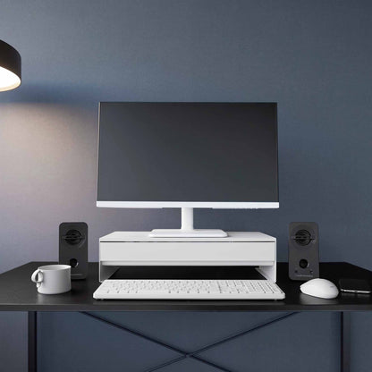 Monitor Stand With Drawer - Steel