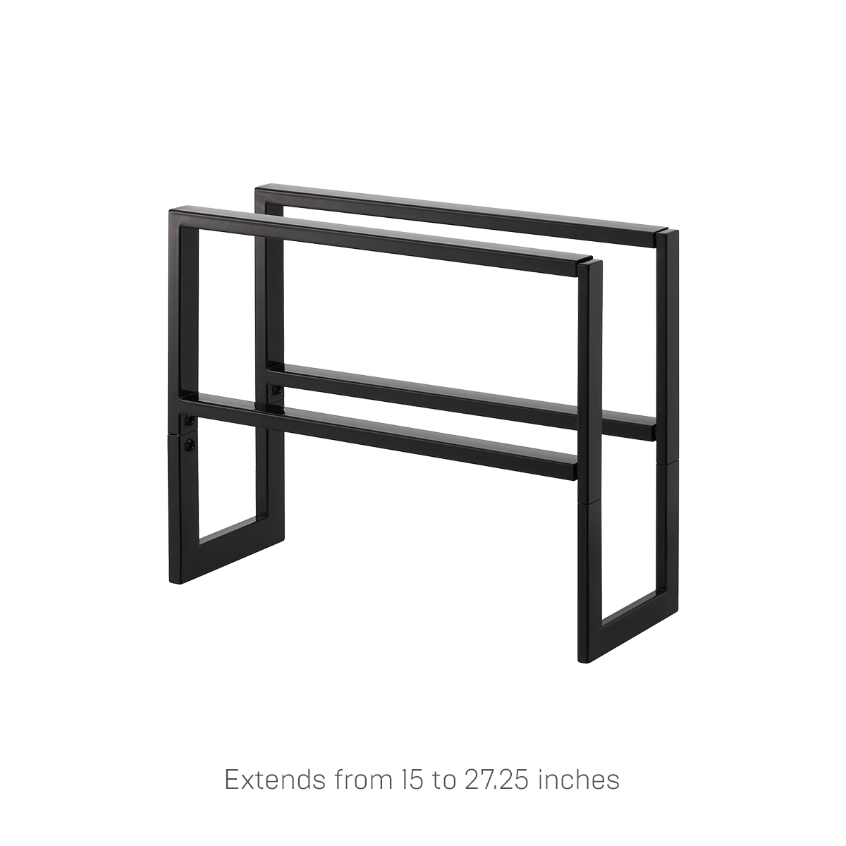Two-Tier Expandable Shoe Rack (11.8" H)  - Steel