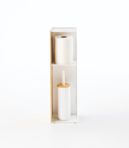 Bathroom Organizer - Steel + Wood