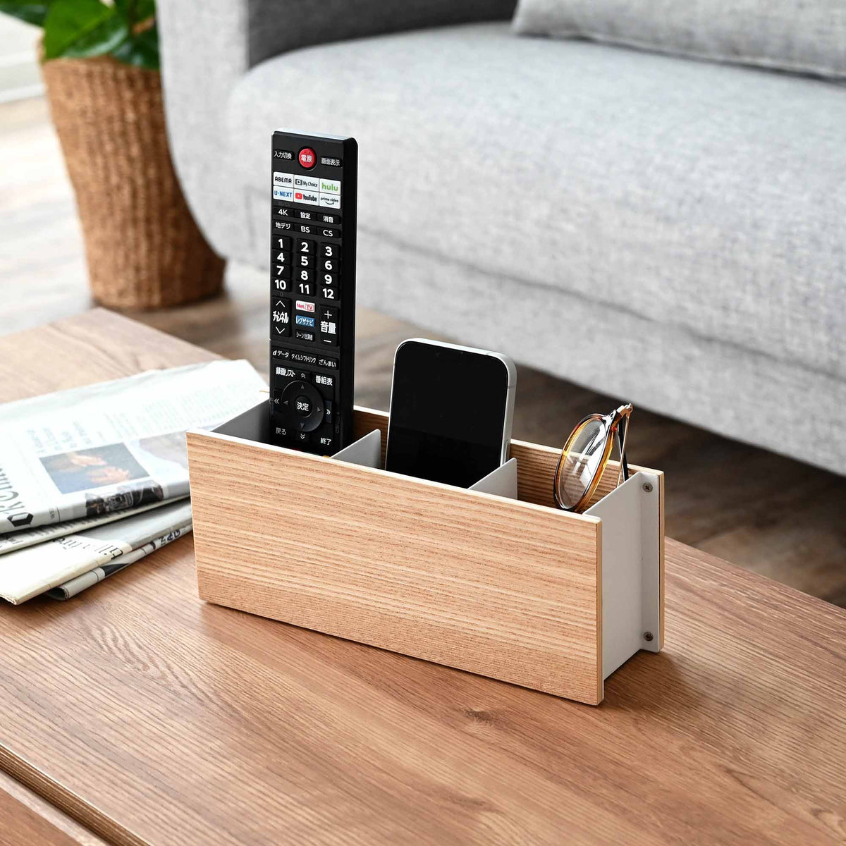 Desk Organizer - Steel + Wood