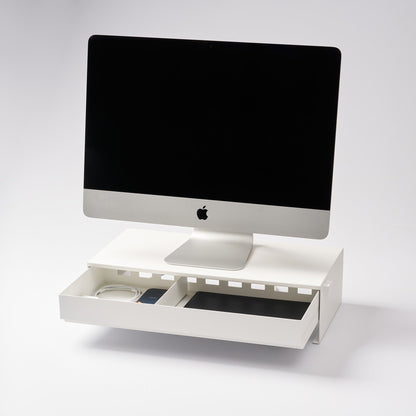 Monitor Stand With Drawer - Steel
