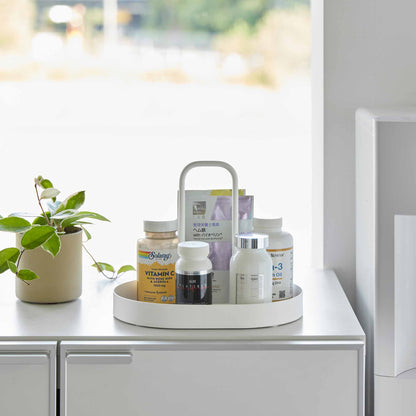 Vanity Tray with Handle - Steel